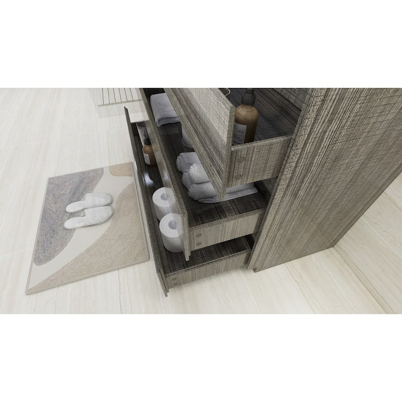 Aron 48'' Freestanding Vanity with Reinforced Acrylic Sink