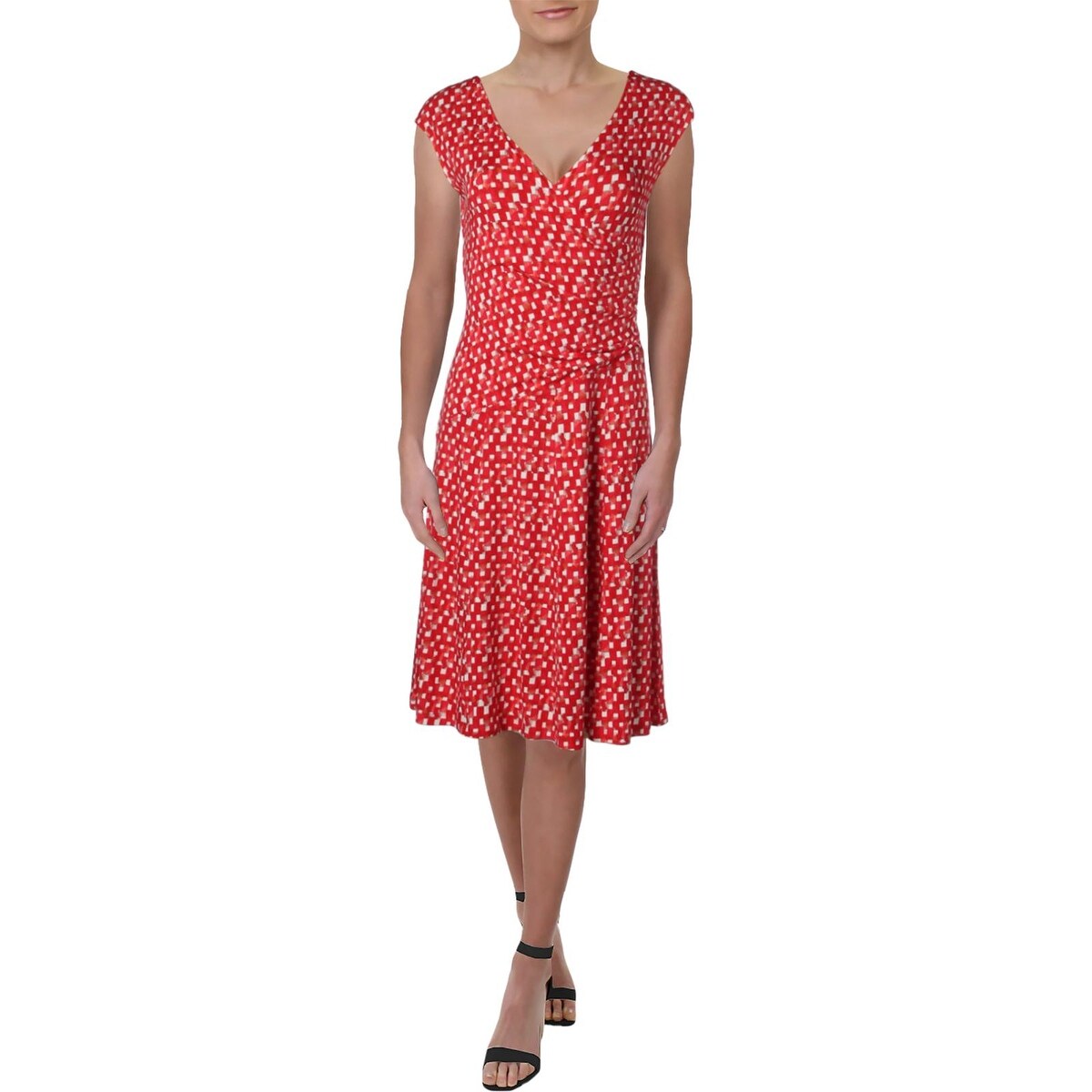 red daytime dress