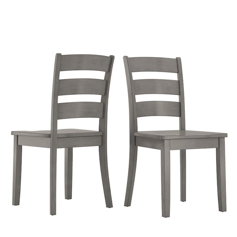 Wilmington II Wood Dining Chairs (Set of 2) by iNSPIRE Q Classic - Antique Gray