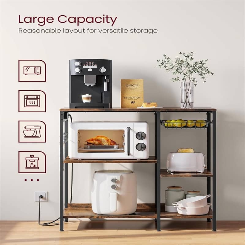 Baker's Rack - 15.7"D x 35.4"W x 35.6"H