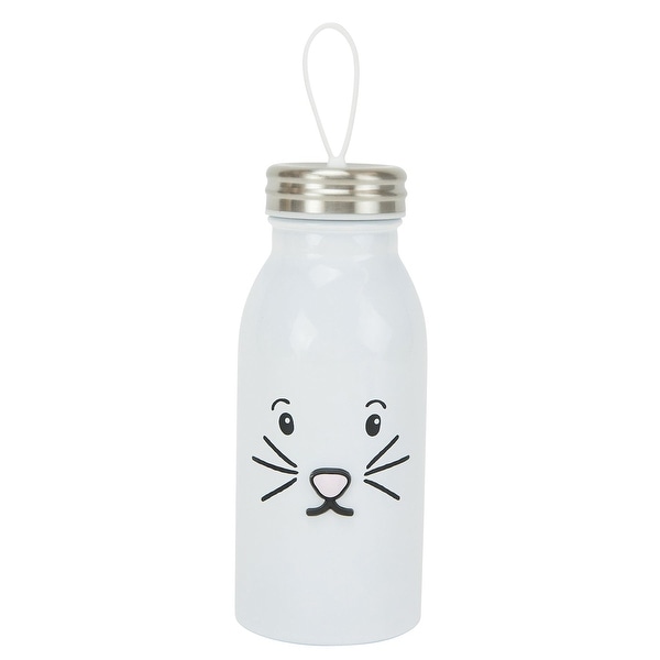 Animal Shaped Water Bottle - Rabbit - White