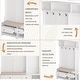 preview thumbnail 5 of 14, Multi-Purpose Hallway Hall Tree with Bench, Coat Rack, Pegboard & Storage