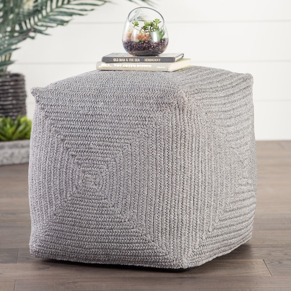 Chadwick Solid Indoor/ Outdoor Pouf. Opens flyout.