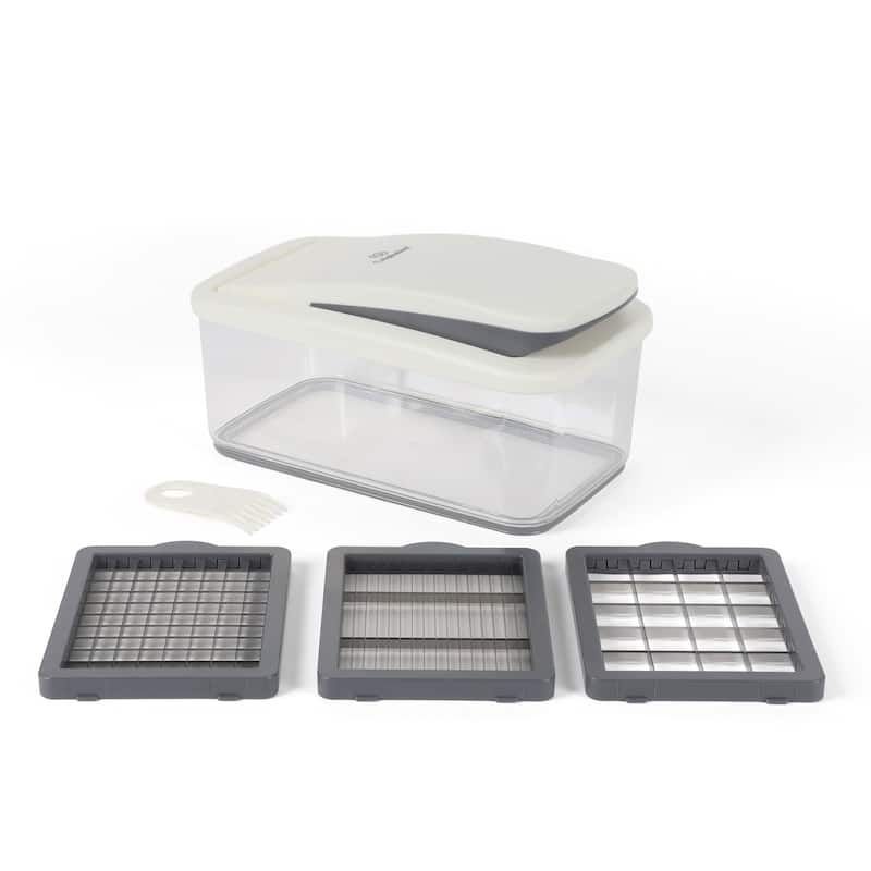 Calphalon Aero 8 in 1 & 5 in 1 Vegatebale Chopper and Dicer, Food Chopper with Container