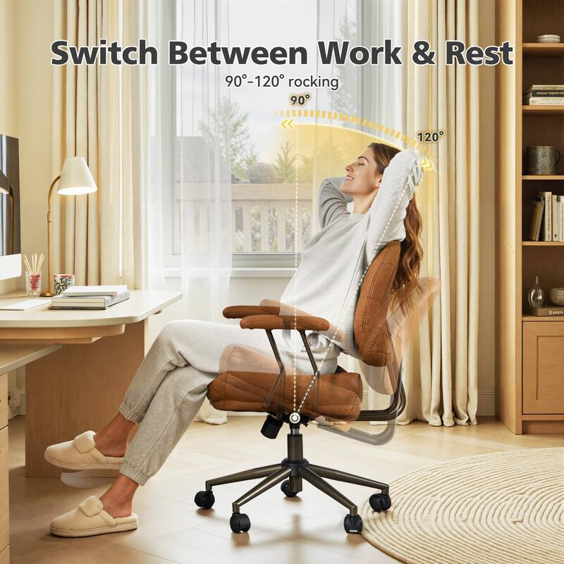 HOOOWOOO Modern Office Chair Adjustable Swivel Task Chair