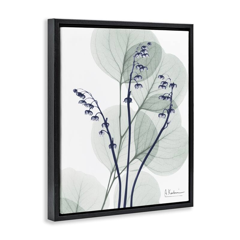 Stupell Serene Modern Eucalyptus Framed Floater Canvas Wall Art Design By Albert Koetsier
