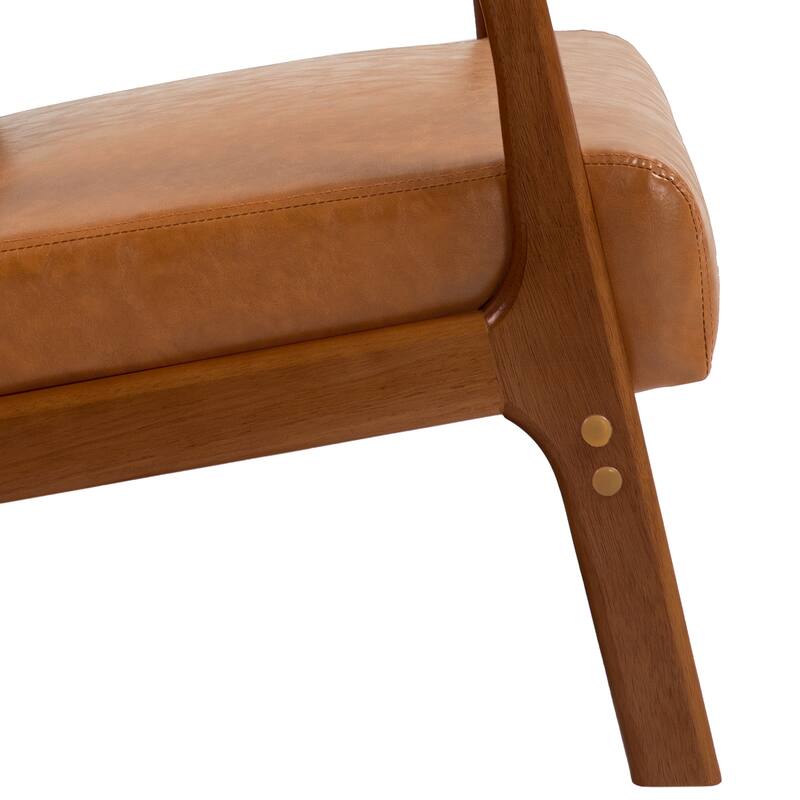 2 Set Mid Century ModernUpholstered Accent Chairs Armchair with Pillow