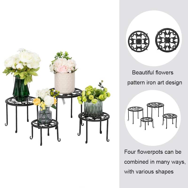 Metal Plant Stand (Set of 4)