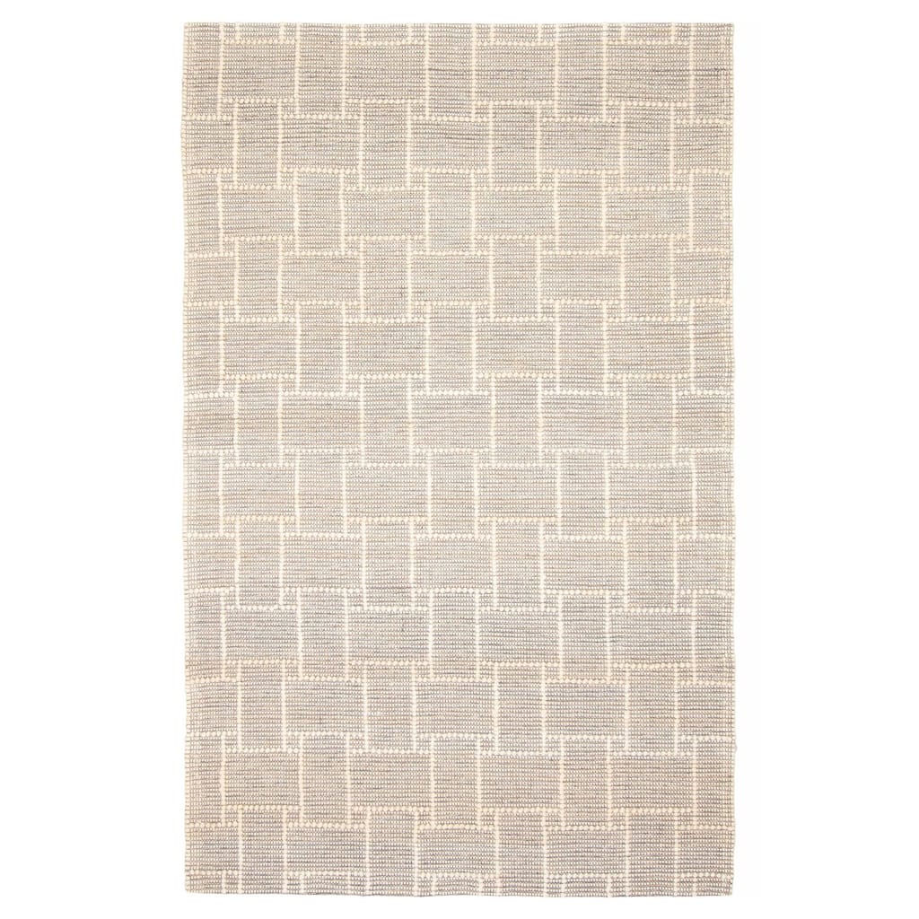 ECARPETGALLERY Braid weave Sienna Cream Wool Rug - 5'0 x 7'11