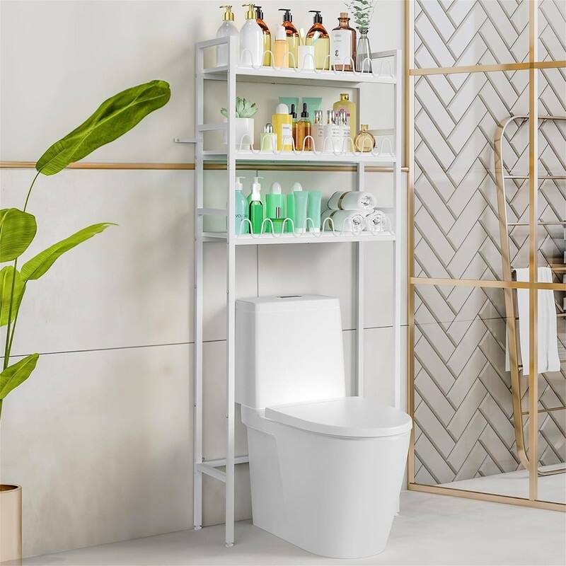 Over The Toilet Storage - 9.8"D x 23.6"W x 63"H