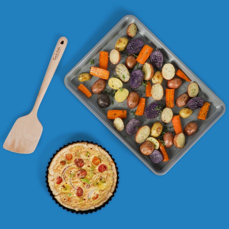 Sur La Table Kitchen Essential Carbon Steel Bakeware Set W/Premium PFA Free Grey Ceramic Nonstick