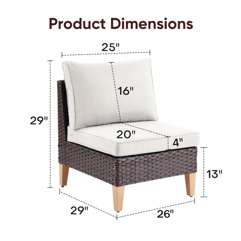Gymojoy OUtdoor High Back Couch with Chair and Ottomans