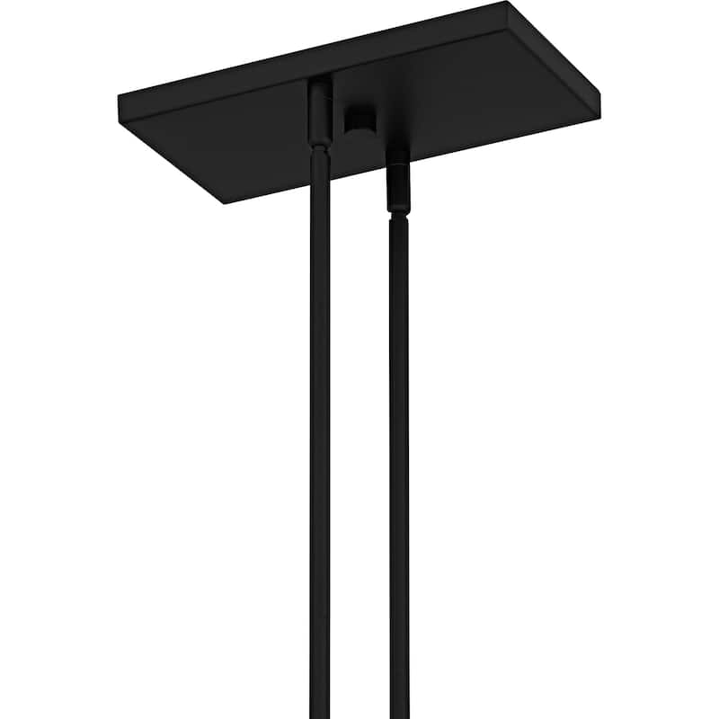 Foreland 6-Light Matte Black Linear Chandelier