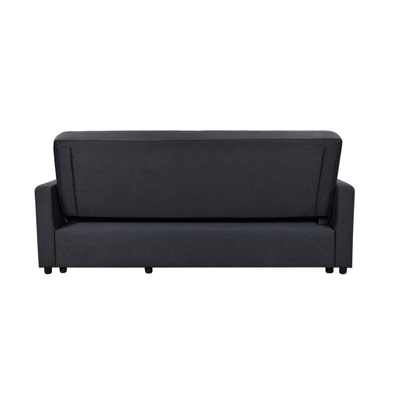 Roomfitters 83" Oversized Upholstered Sofa Bed with Pull-Out Couch Bed & Adjustable Backrest, 3-Seater Convertible Sleeper Sofa