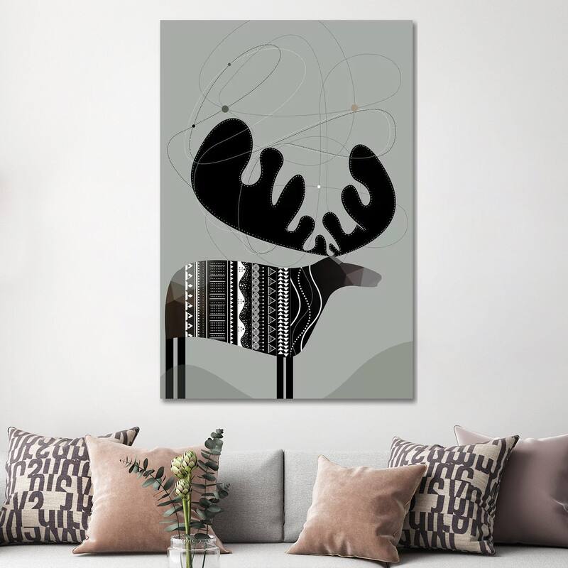 iCanvas "Moose" by Soul Curry Art & Illustrations Canvas Print