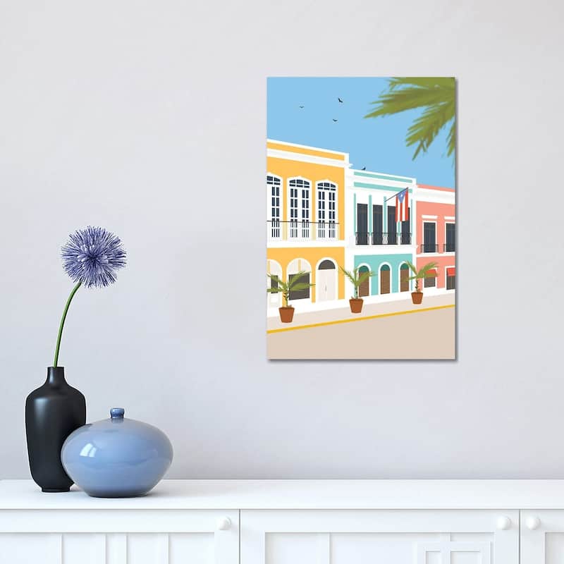 iCanvas "Old San Juan, Puerto Rico" by Lyman Creative Co. Canvas Print - 18x12x1.5