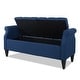 preview thumbnail 83 of 112, Copper Grove Performance Fabric Amalfi Tufted Storage Bench with Rolled Arms