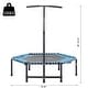 preview thumbnail 6 of 18, Soozier Portable & Foldable Small Exercise Trampoline with 3-Level Adjustable T-Bar, Great for Adults Working Out