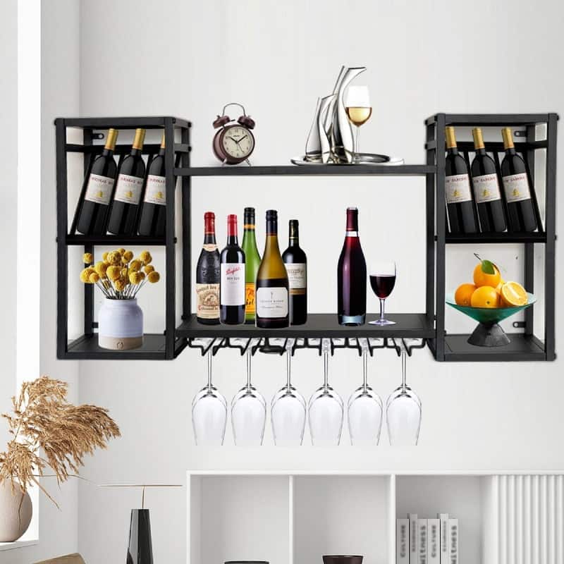 47.2IN Wall Mount Wine Rack - 47.2 * 9.84 * 23.6inches