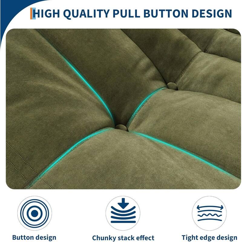 Oversized Bean Bag Couch, with High Density Comfortable Foam