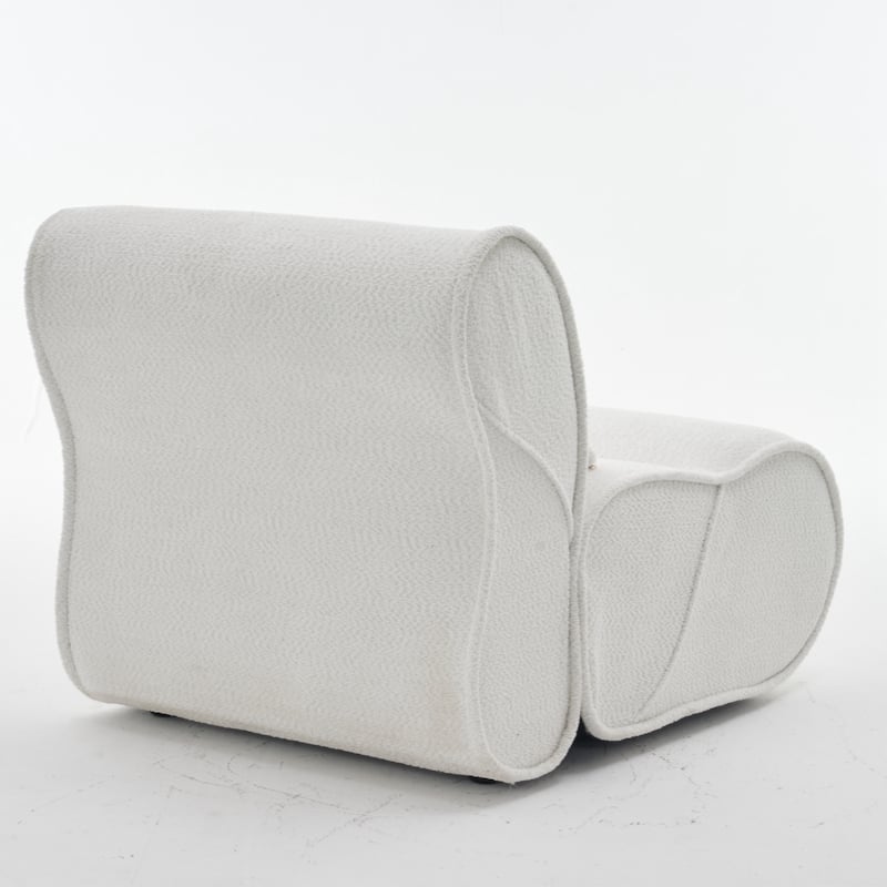 Soft Pellet Velvet Recliner - Comfortable Lounge Chair with Waist Pack Padding, Modern Design