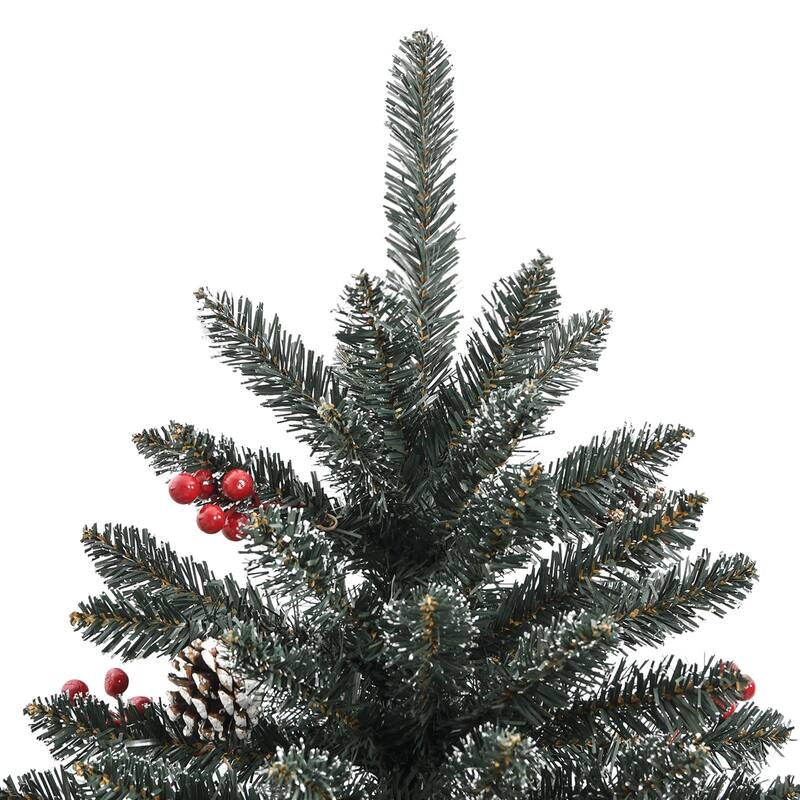 vidaXL Artificial Christmas Tree Green 59.1" PVC