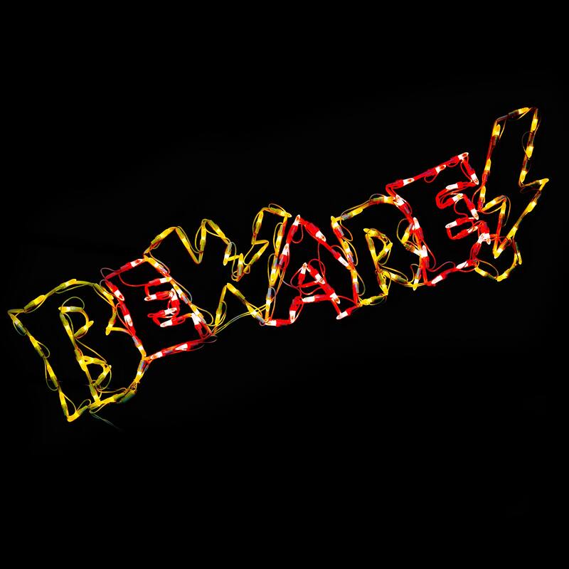 Halloween LED BEWARE 44 inches