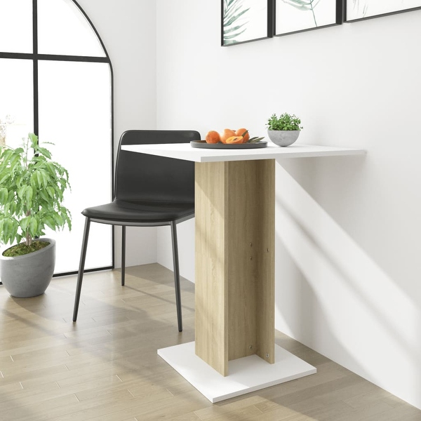 vidaXL Bistro Table Kitchen Dining Room Bar Table Dining Table Engineered Wood 23.6 x 23.6 x 29.5 Bed Bath Beyond 31570680