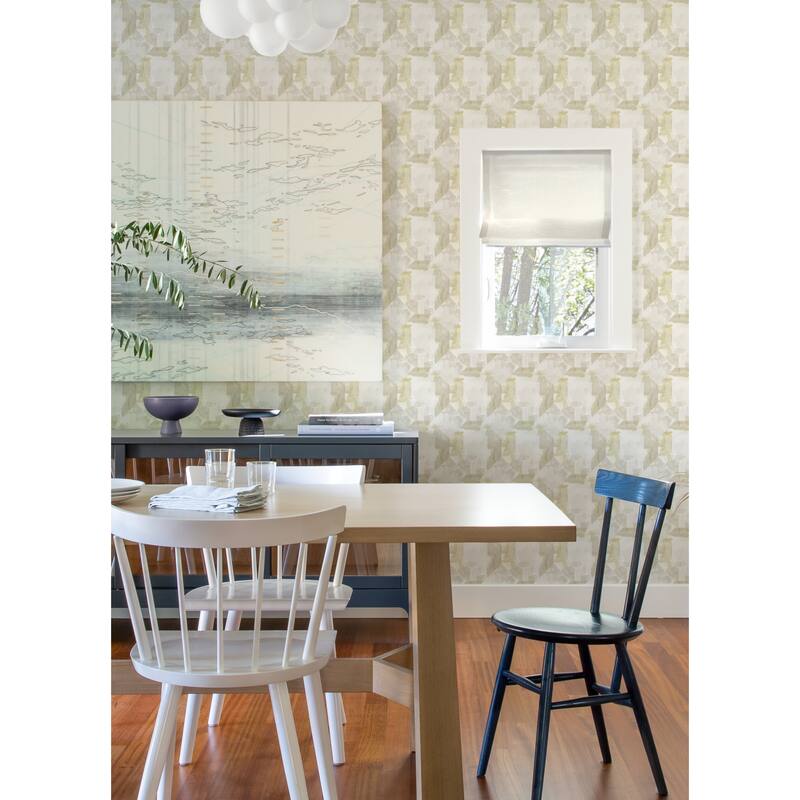 A-Street Prints Perrin Olive Gem Geometric Wallpaper