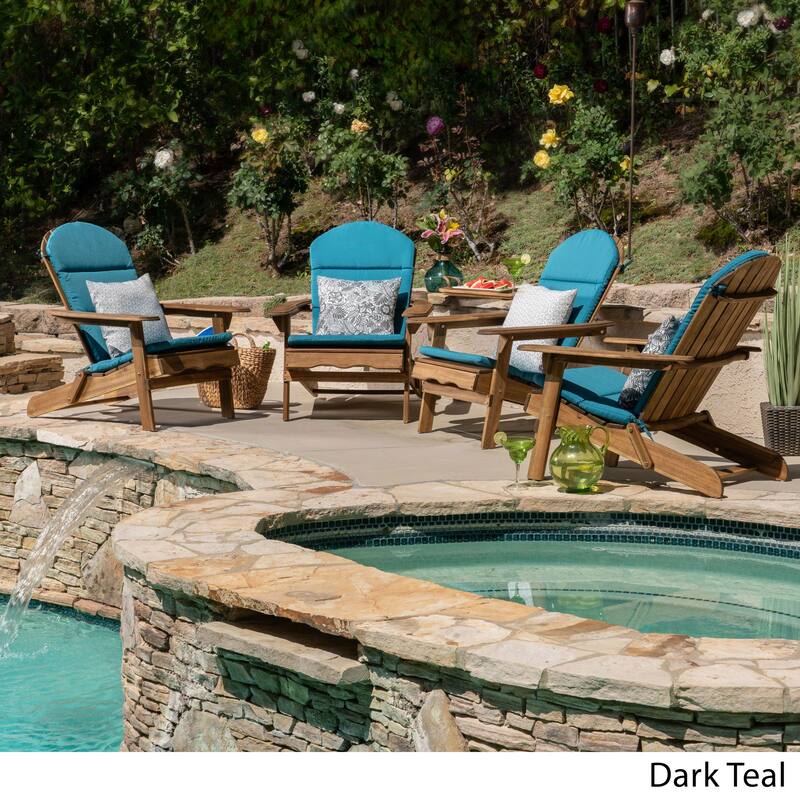 Malibu Outdoor Adirondack Chair Cushion (Set of 4) by Christopher Knight Home