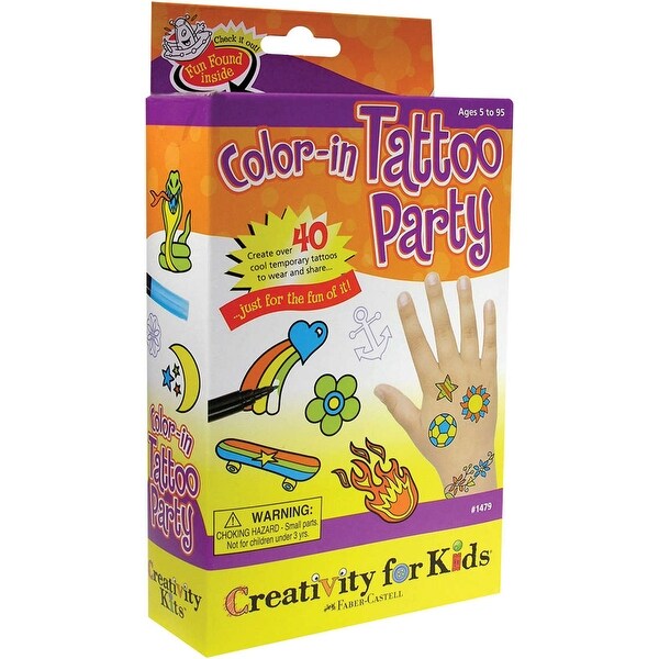 Color-In Tattoo Party Kit-