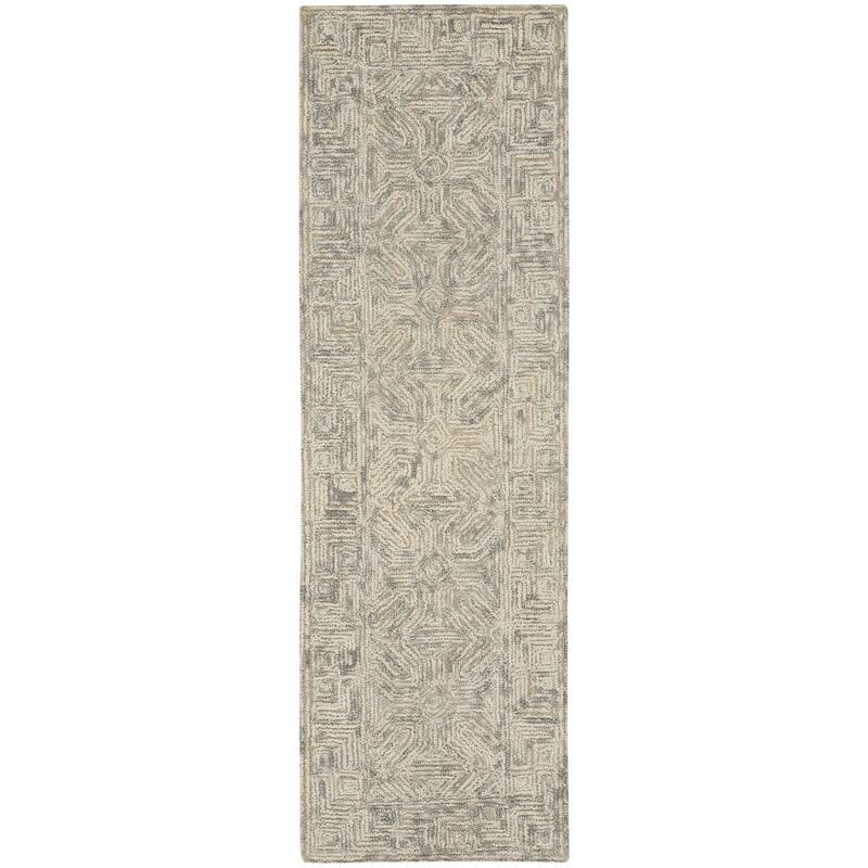 Dunuc Power Loomed Geometric Abstract Modern Soft Area Rug By HomeRoots