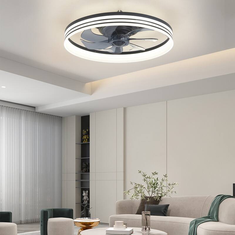 Modern Dimmable LED Ceiling Fan With Lights & Remote Control - Quiet, Safe, And Easy Installation For Bedrooms