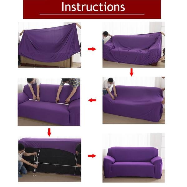 Shop Unique Bargains Flower Pattern Stretch Flower Loveseat Slipcovers Free Shipping On Orders Over 45 Overstock 17596198