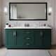 Option Green / White Quartz Top / Brushed Nickel Hardware