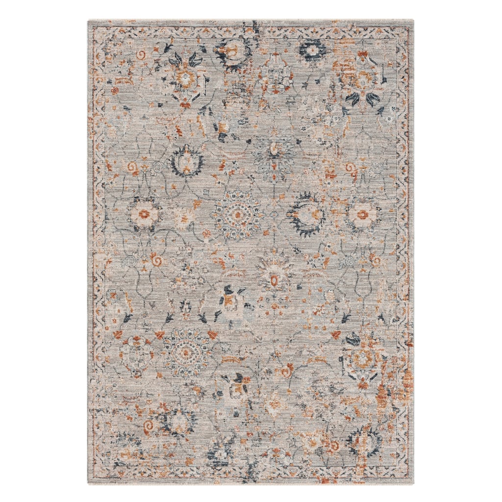 Terra by Obeetee Manor Persian Floral Rug