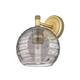 Option Brushed Brass / Light Smoke Deco Swirl
