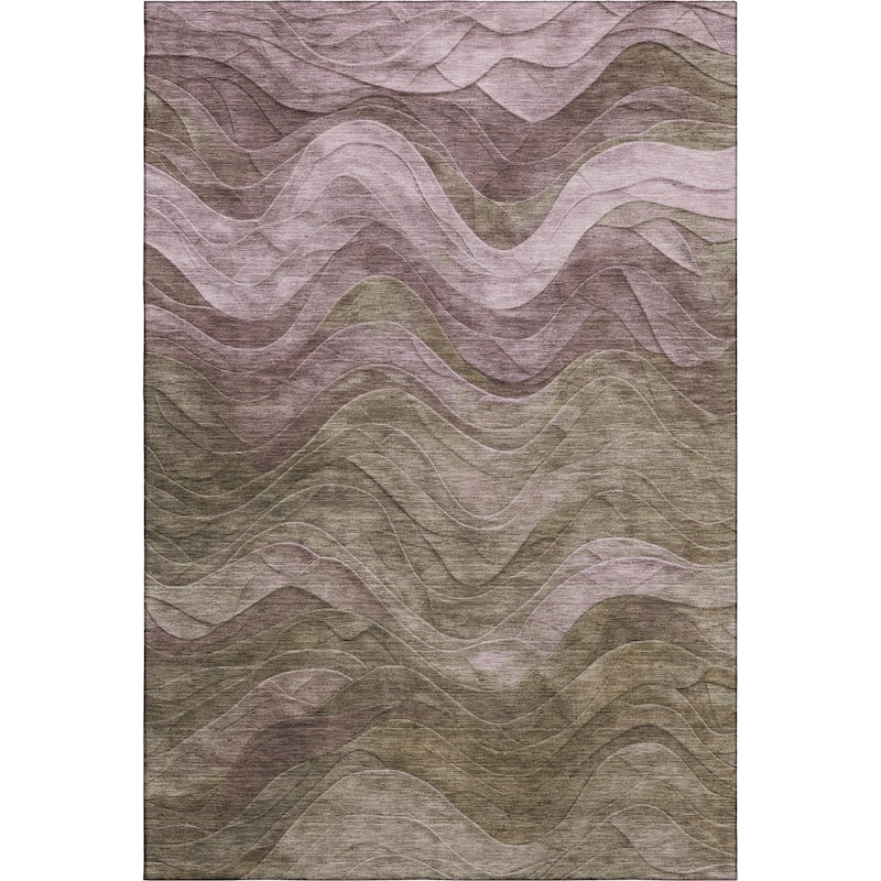 Premium Washable Super Soft Modern Waves Mayfield Rug