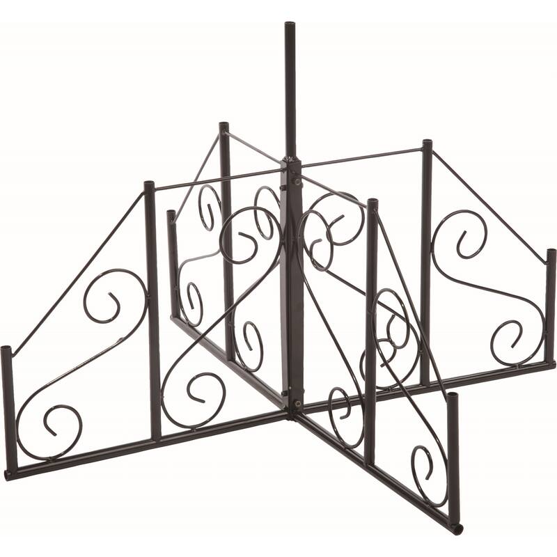 Transpac Metal 26 in. Silver Spring Yardstake Display