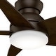 preview thumbnail 3 of 2, Casablanca 44" Isotope Low Profile Ceiling Fan with LED Light Kit and Wall Control
