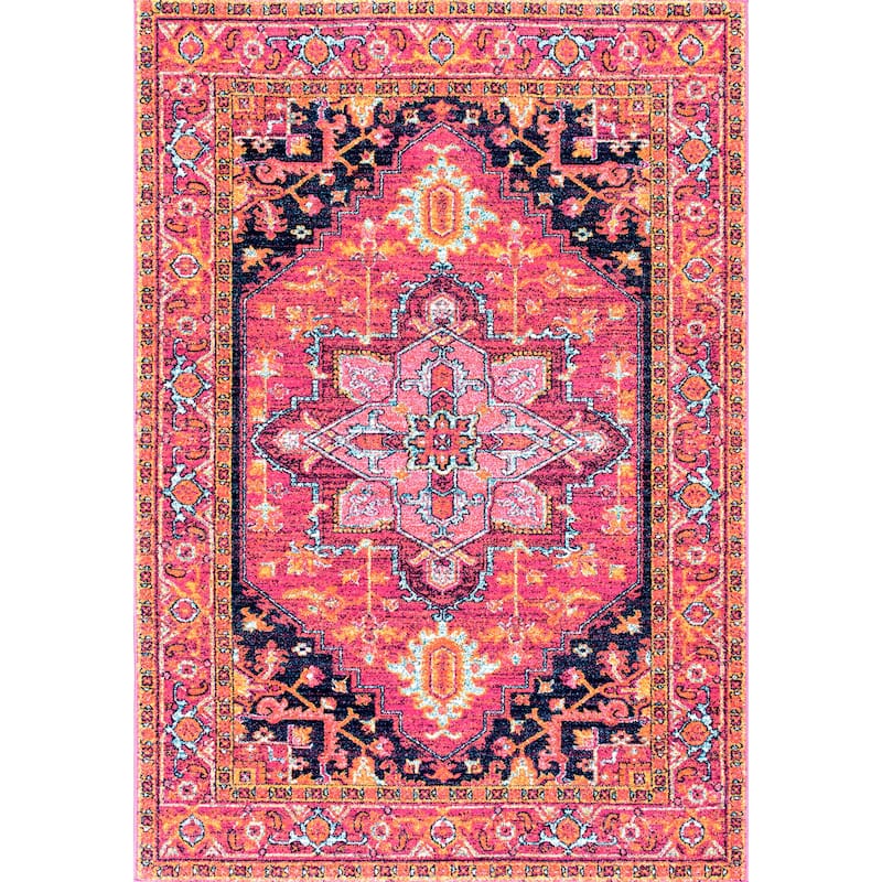 Nuloom Jaclyn Bohemian Medallion Area Rug