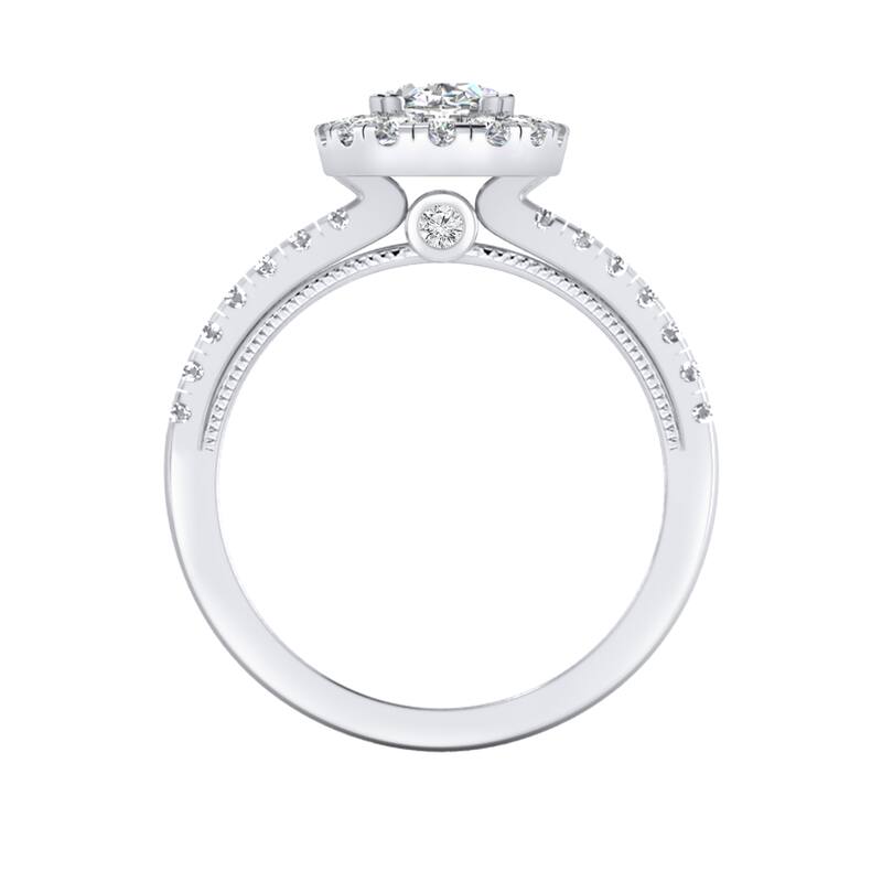 Auriya 14k Gold 1 1/2ctw Oval Halo Diamond Engagement Ring (H-I, I1-I2)