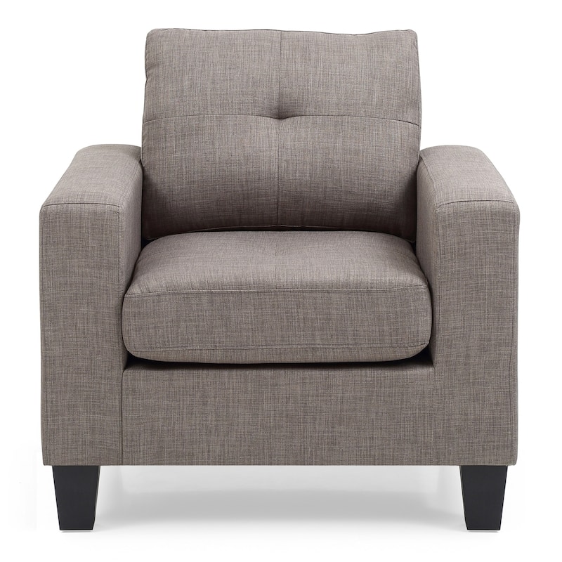 Removable Cushion Accent Chair - 36" - Gray