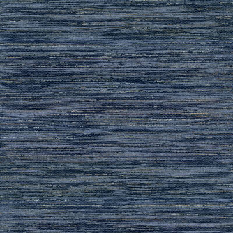 A-Street Prints Pattini Indigo Grasscloth Wallpaper
