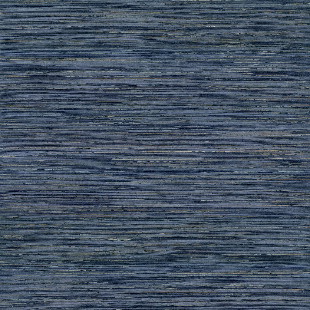 A-Street Prints Pattini Indigo Grasscloth Wallpaper