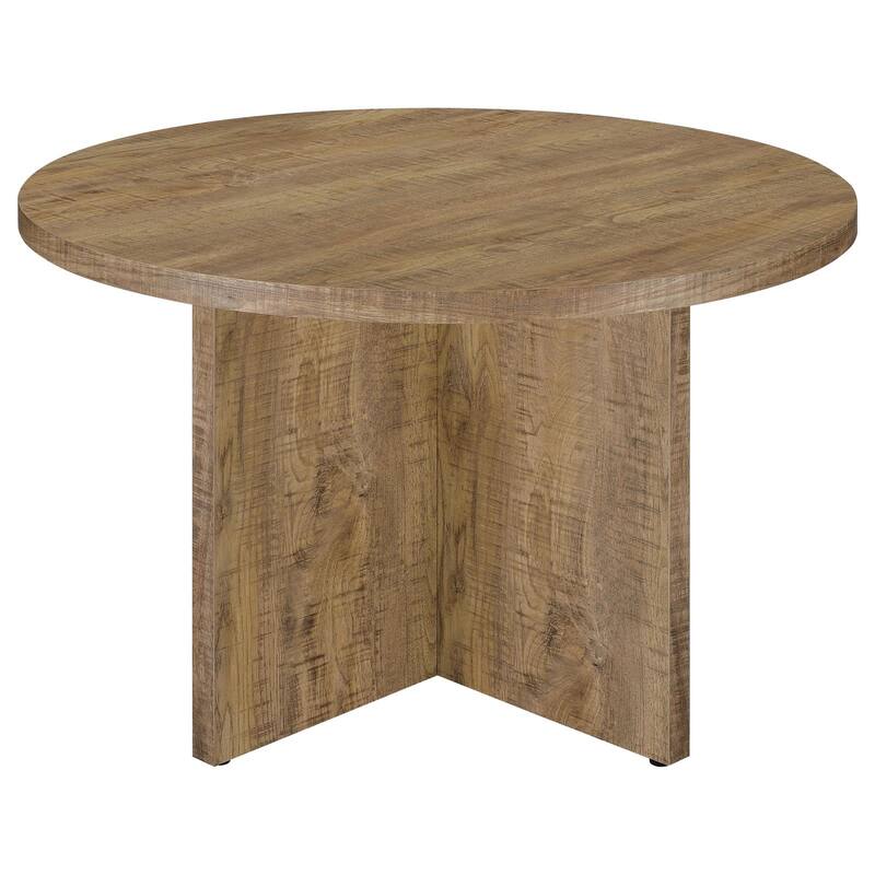 Larrabee Mango Brown Round Dining Table