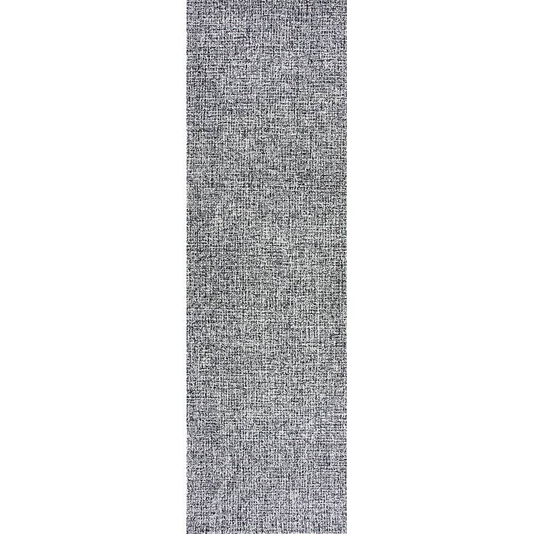 Alora Decor London Hand-tufted Tweed Wool Rug - 2'6" x 10' - Charcoal