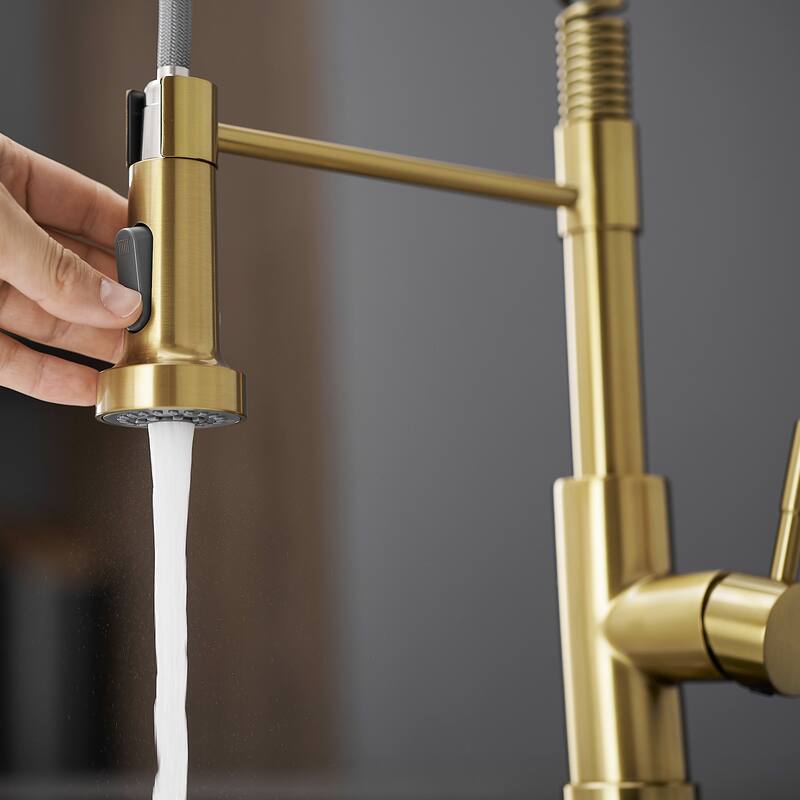Single Handle Stainless Steel Pull Down Kitchen Faucet