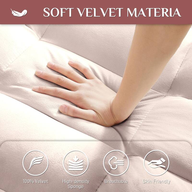 Ouyessir 3 in 1 Multi-Functional Convertible Single Sleeper Sofa Bed for Small Living Spaces