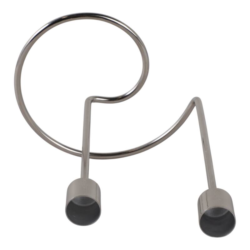 Metal Modern Swirl 2-Taper Candle Holder
